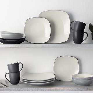 Colorwave Square 16-Piece Dinnerware Set, Service for 4