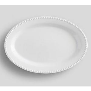 Emma Oval Serve Platter, Large -True White