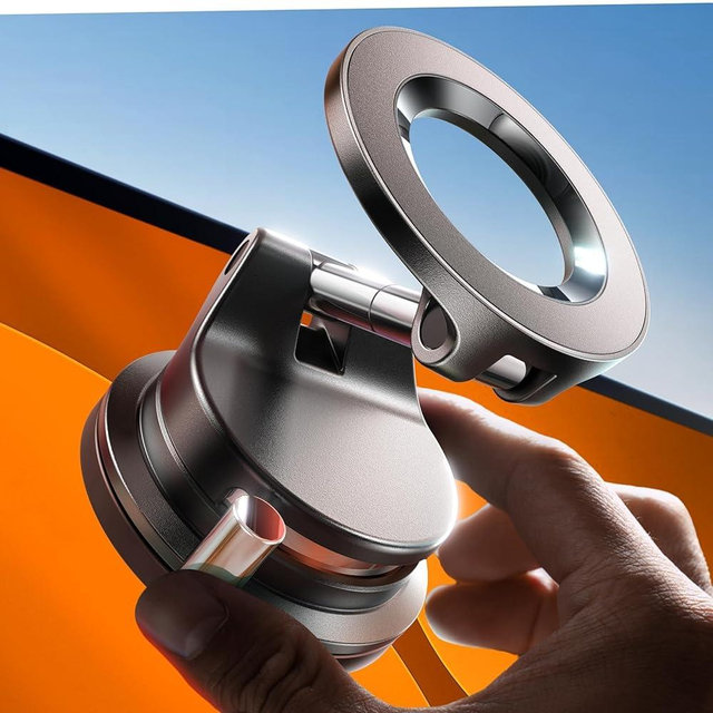 LISEN for Magsafe Car Mount, Magnetic Phone Holders for Your Car, Magnet Car Accessories for Women Men Interior Jeep BMW, Vacuum SuctionPro for Valentines Day Gifts for Him Her Kits, for iPhone 17-12