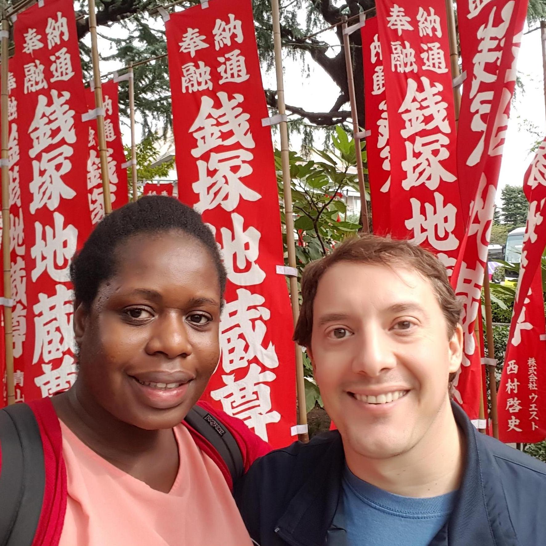 Traveling in Japan.