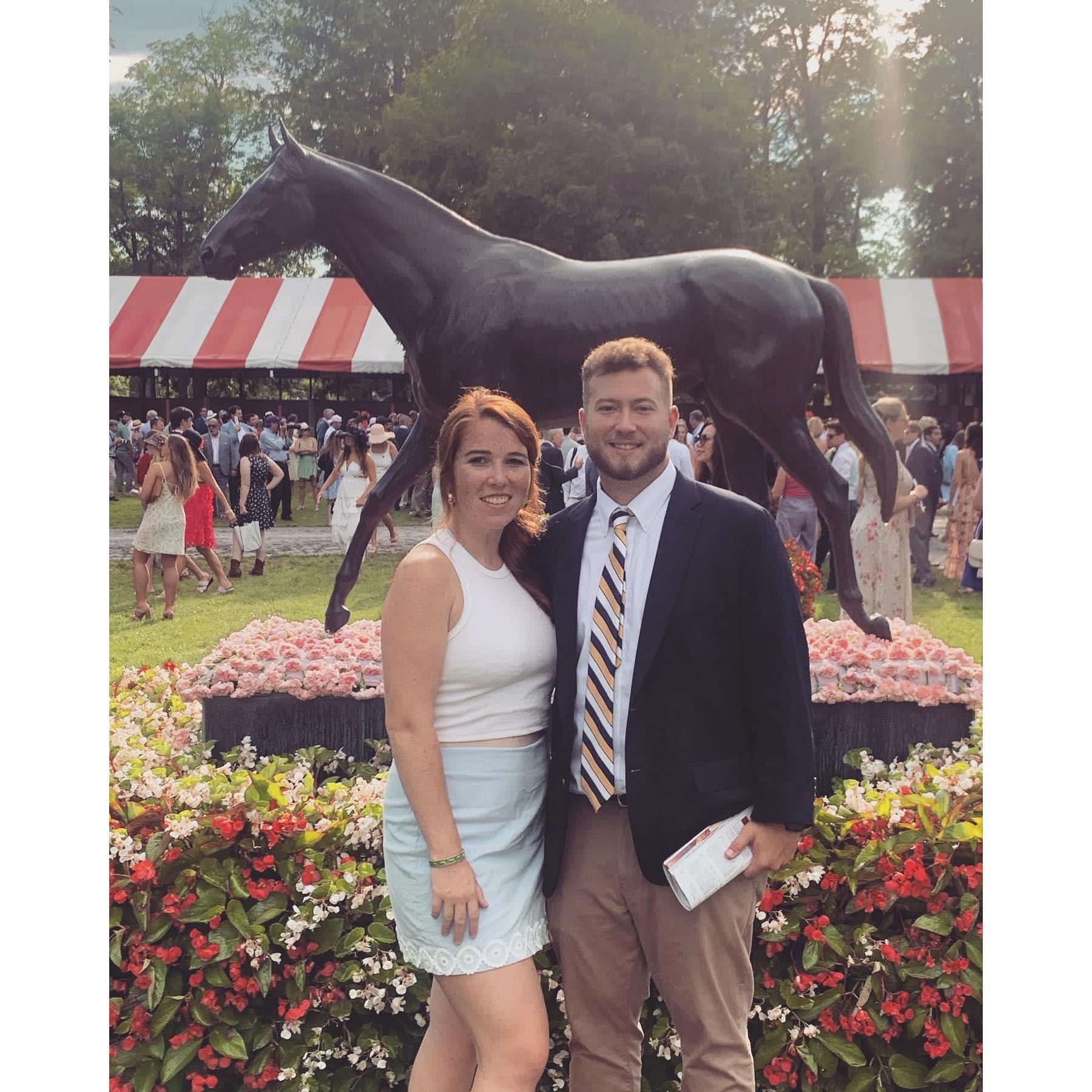 Alex went with Ellie and her parents to Saratoga Springs! This was Alex and Ellie's first vacation away from home.