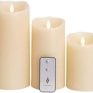 Luminara Flameless Candle with Remote & Timer (Set of 3)