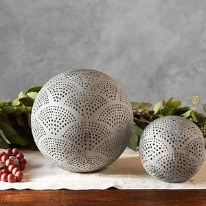 Pierced Galvanized Globes