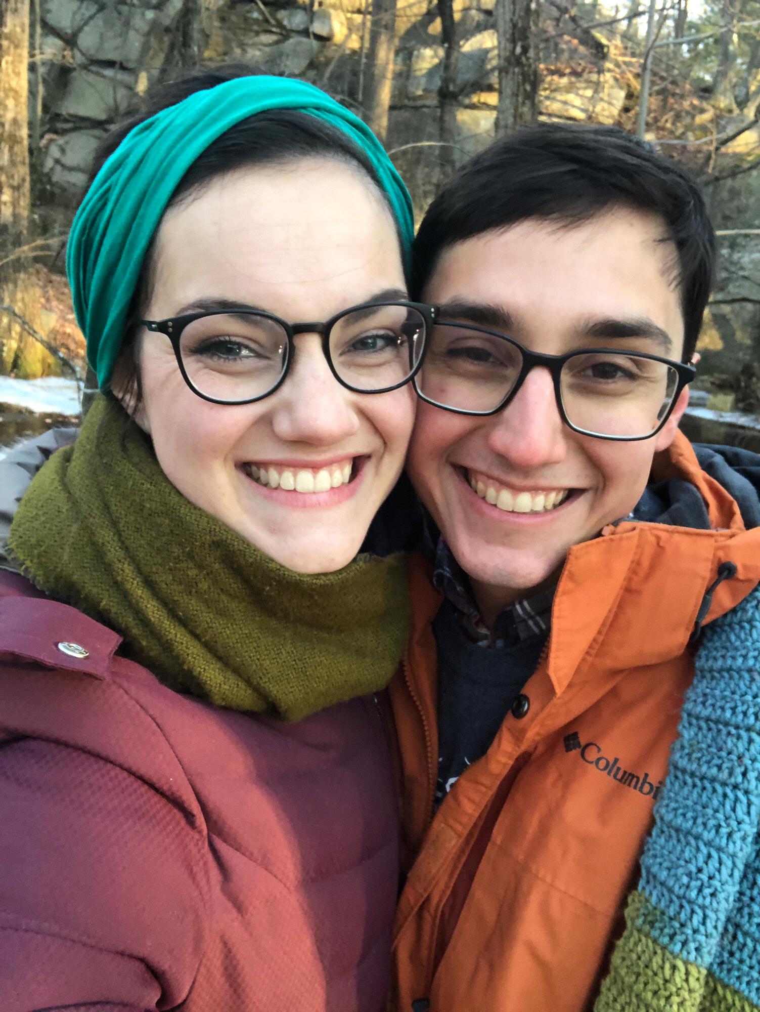Right after Javi proposed. A happy moment.