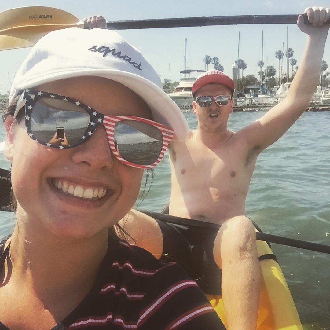 Campland shenanigans (yes Garrett flipped the kayak right after this photo was taken)