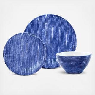 Santorini Stripe 3-Piece Place Setting, Service for 1