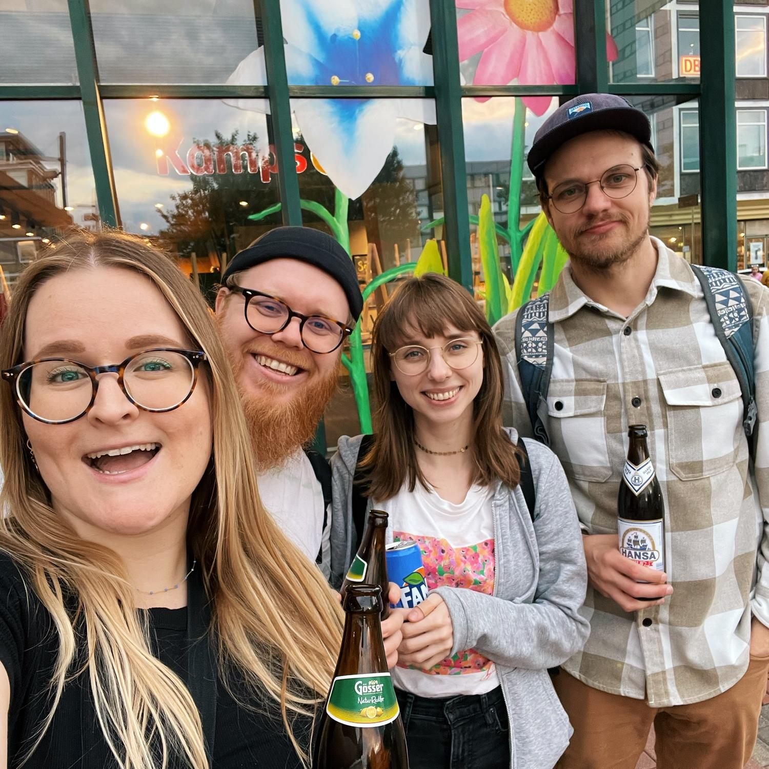 Bochum, August 2023 with Lisa and Dole (aka Dominik, Best Man)