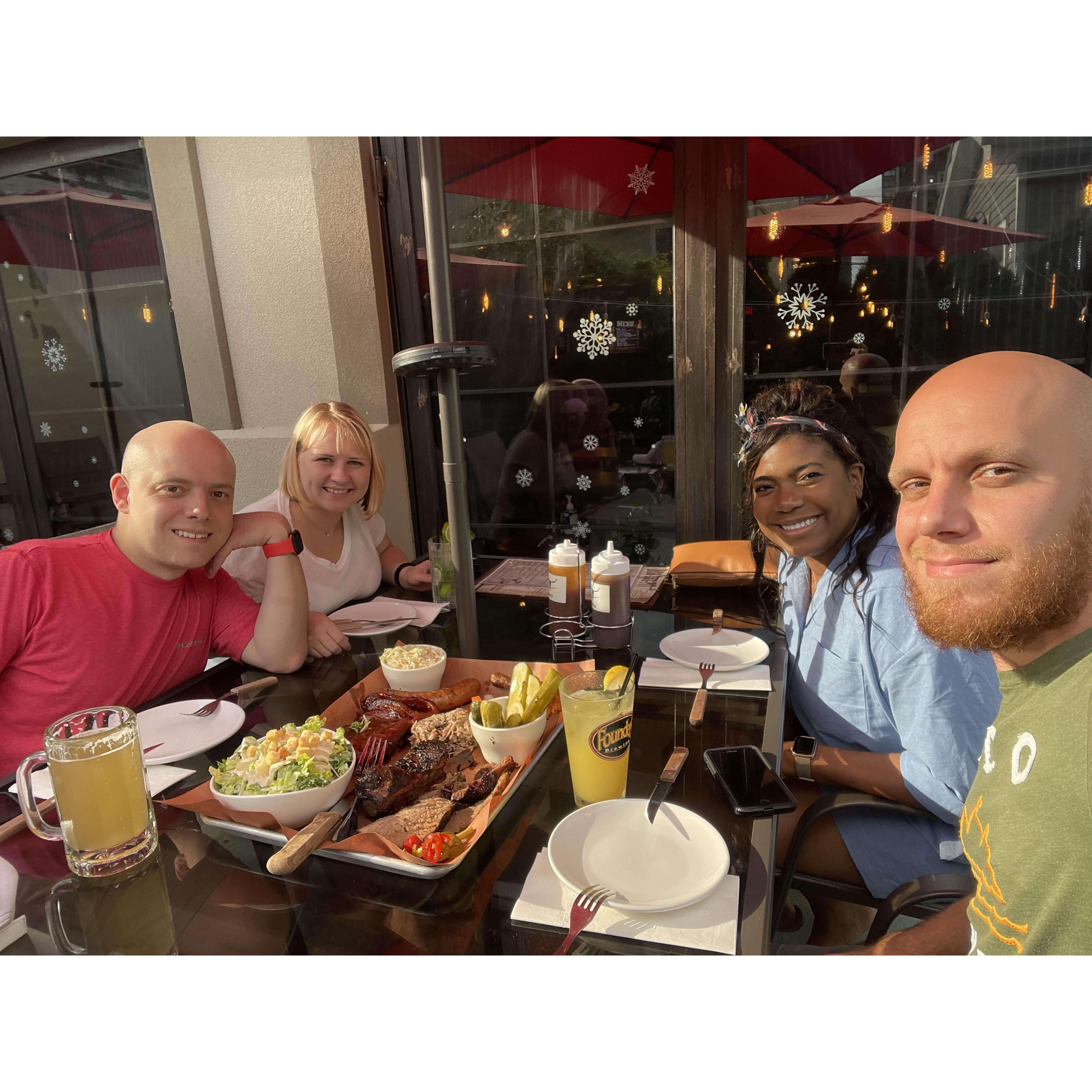 Lunch with a couple of our favorite people. 