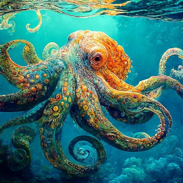 Deep Blue Octopus Odyssey: Premium 1000-Piece Jigsaw Puzzle for Adults - Best New Eco-Friendly Marine Artwork Puzzle - Unique Brain Teaser, for Puzzle Enthusiasts by Cross & Glory