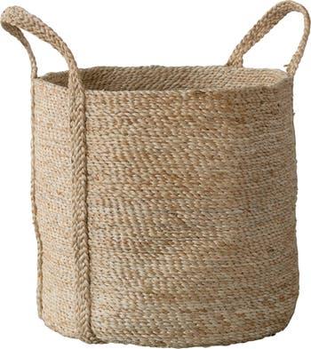 Round Jute Laundry Basket