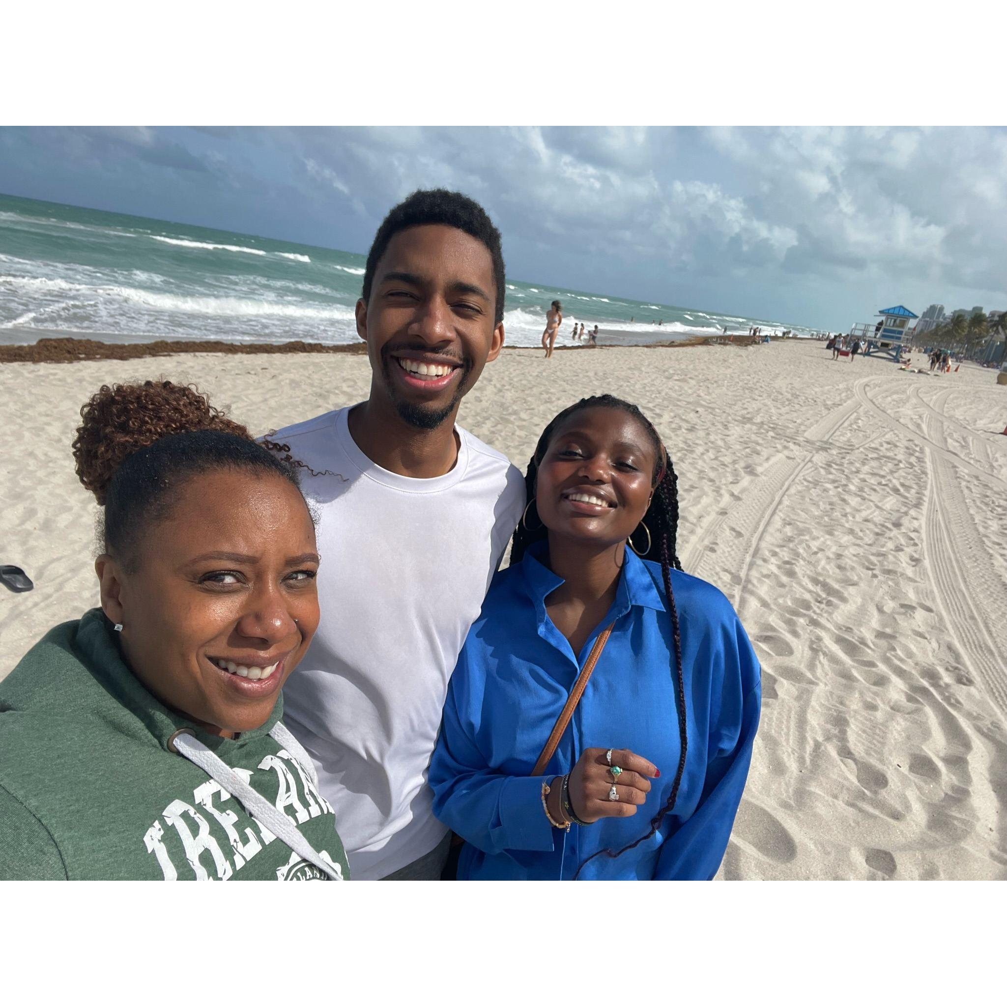 Christiana and Terry first trip to florida to meet Terry's Parents