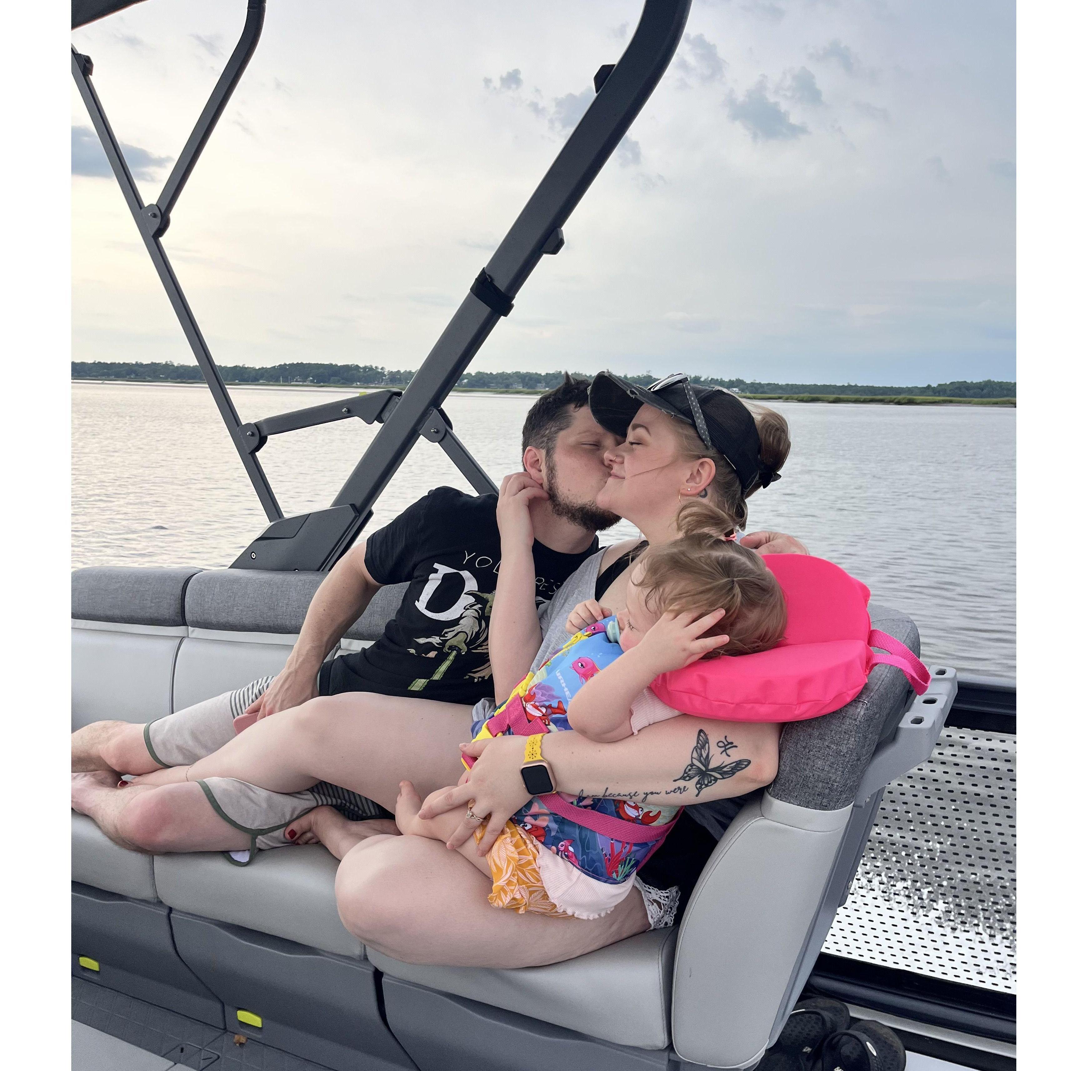 Now we take the baby on boat trips(: Our most recent photo and the last you will see until we are THE SOUPS