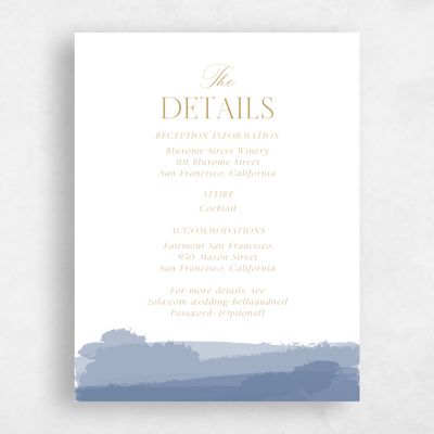Blue Typography Wedding Enclosure - Saif