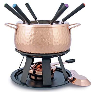 Swissmar F66915 11-Piece Biel Meat Fondue Set, Copper