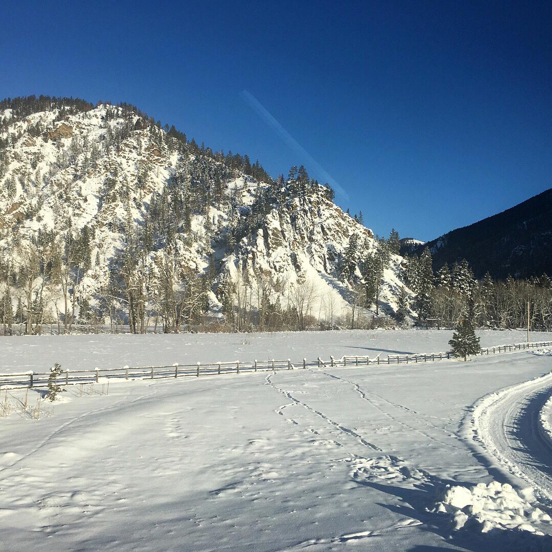 Gorgeous Rock Creek views in the winter