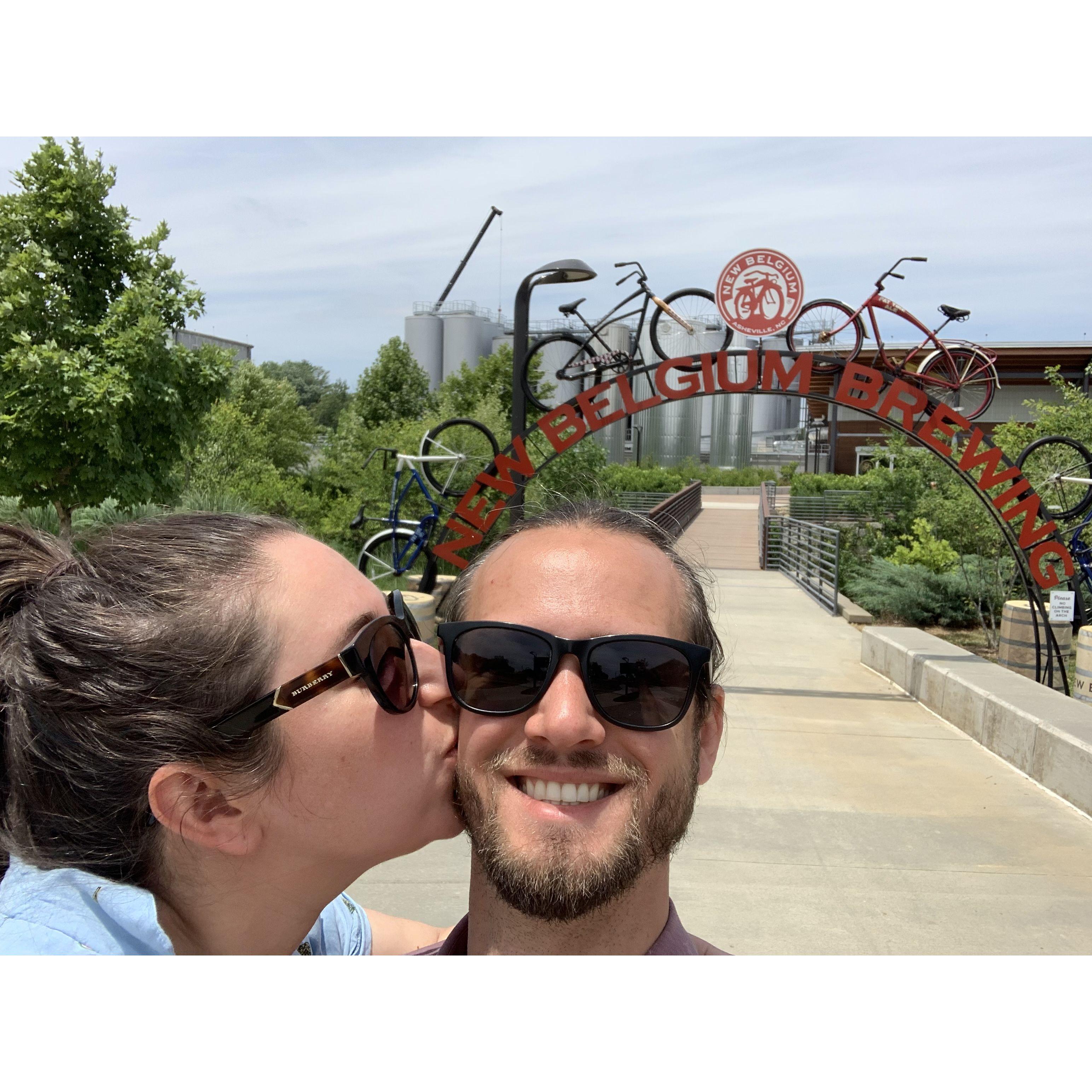 Pilgrimage to New Belgium Brewing in Asheville North Carolina, June 2022