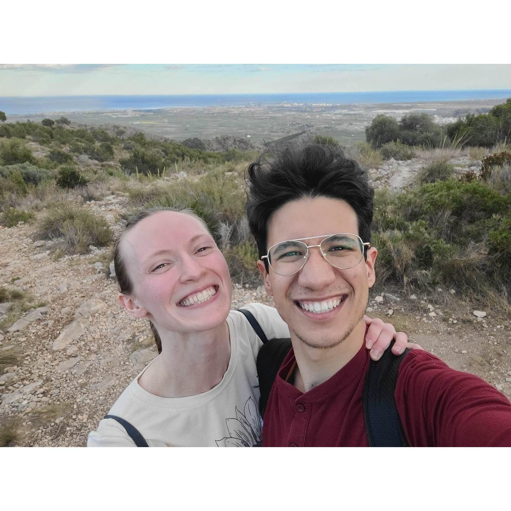 Hike in Spain with the Mediterranean as a backdrop