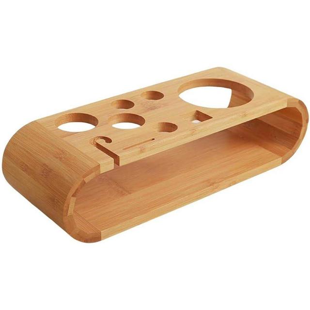 Fjlitx Bartender Kit Stand,Cocktail Shaker Set Wooden Stand Multipurpose Bartending Tool Holder Wood Bartending Tool Storage Holder for Bar Home