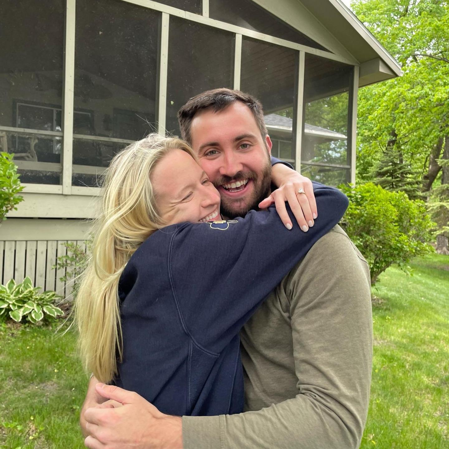 When it was sinking in that ‘we’re engaged!’