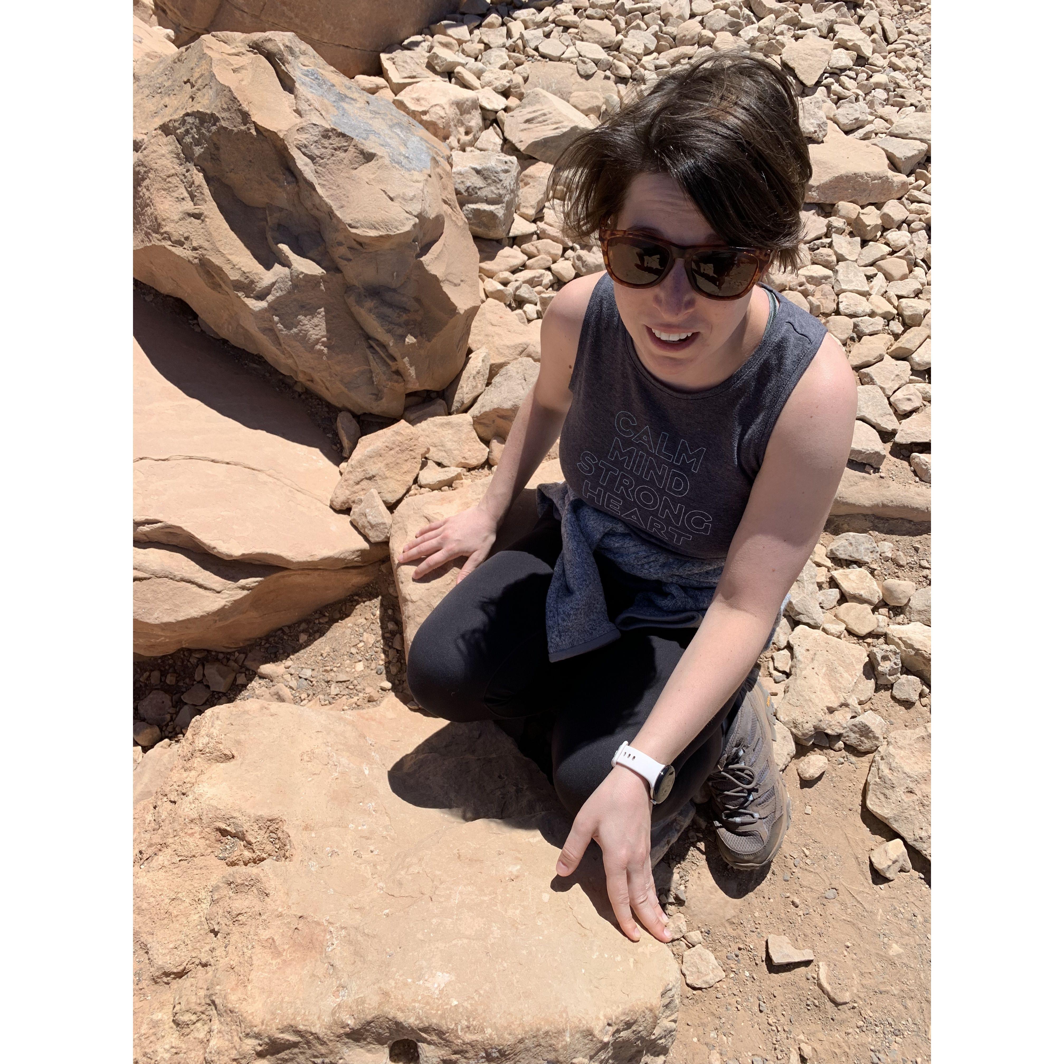 Abbey's first (and last) Grand Canyon hike. She lives at that very spot now and won't actually be at the wedding.