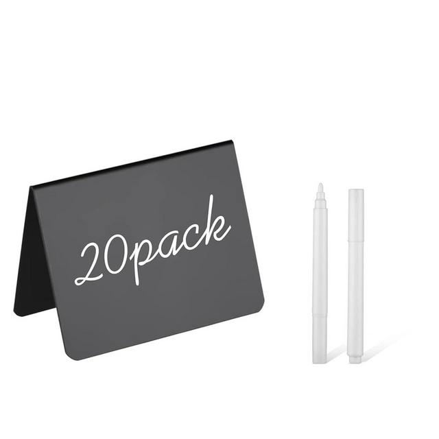 20 Pack 4"x3"Mini Chalkboard Signs for Chalk Sign for Food - Party - Buffet - Table Sign Chalkboard - Wedding - Bakery - Small Chalkboard Sign - Mini Chalkboard Signs for Food