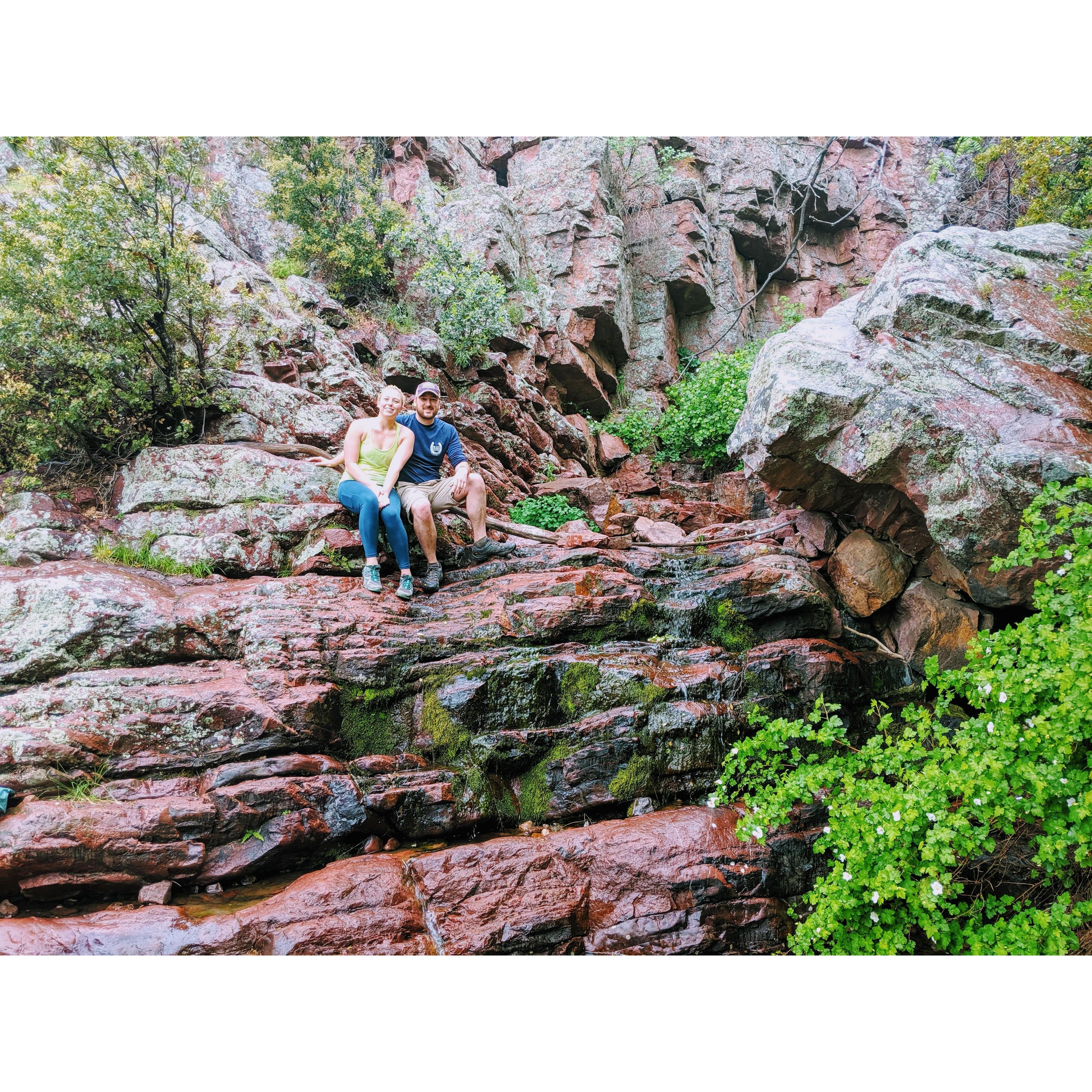 Our first backpacking trip together ever through the Mazatzal Wilderness (Arizona)