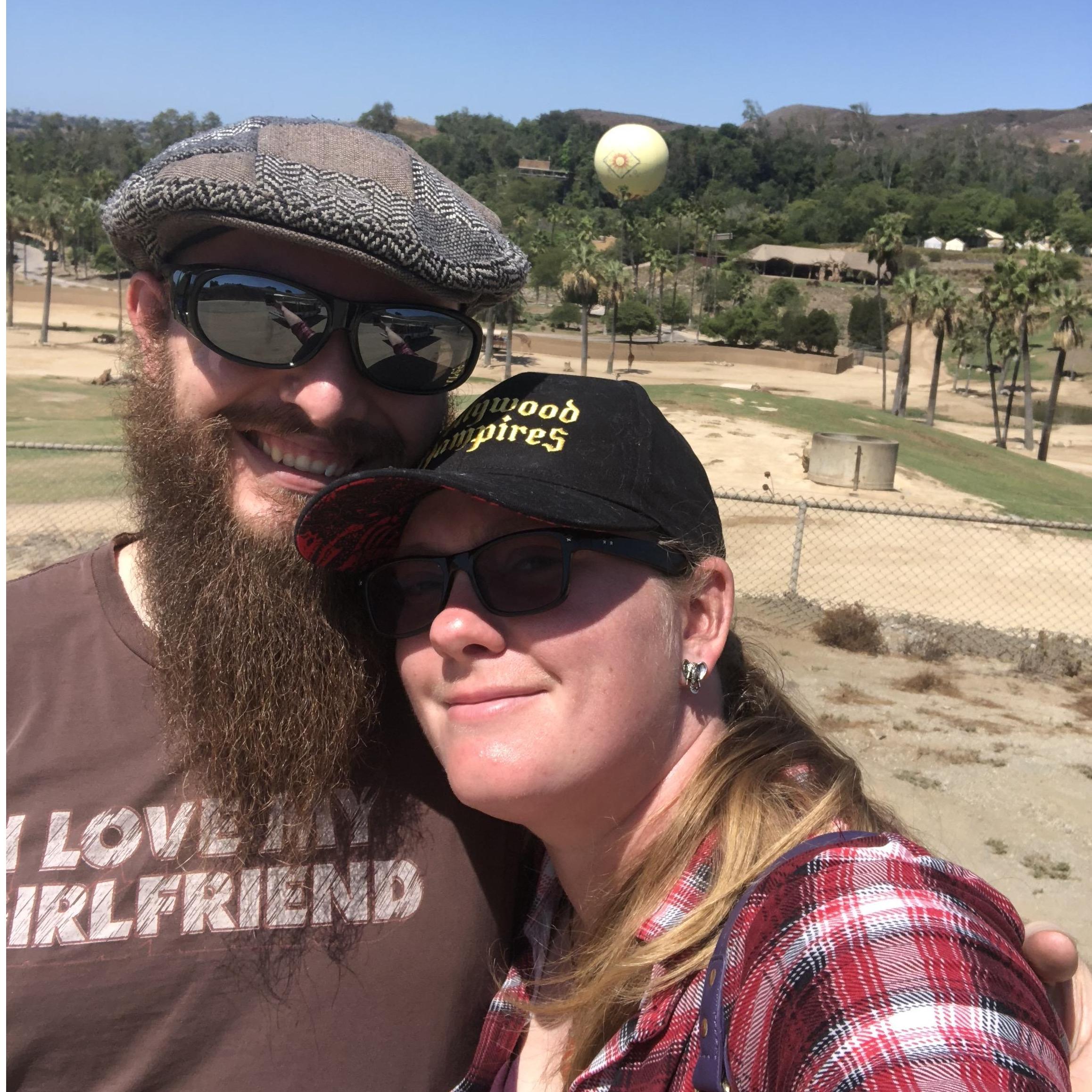 Visiting the San Diego Zoo Safari Park and enjoying all the animals!