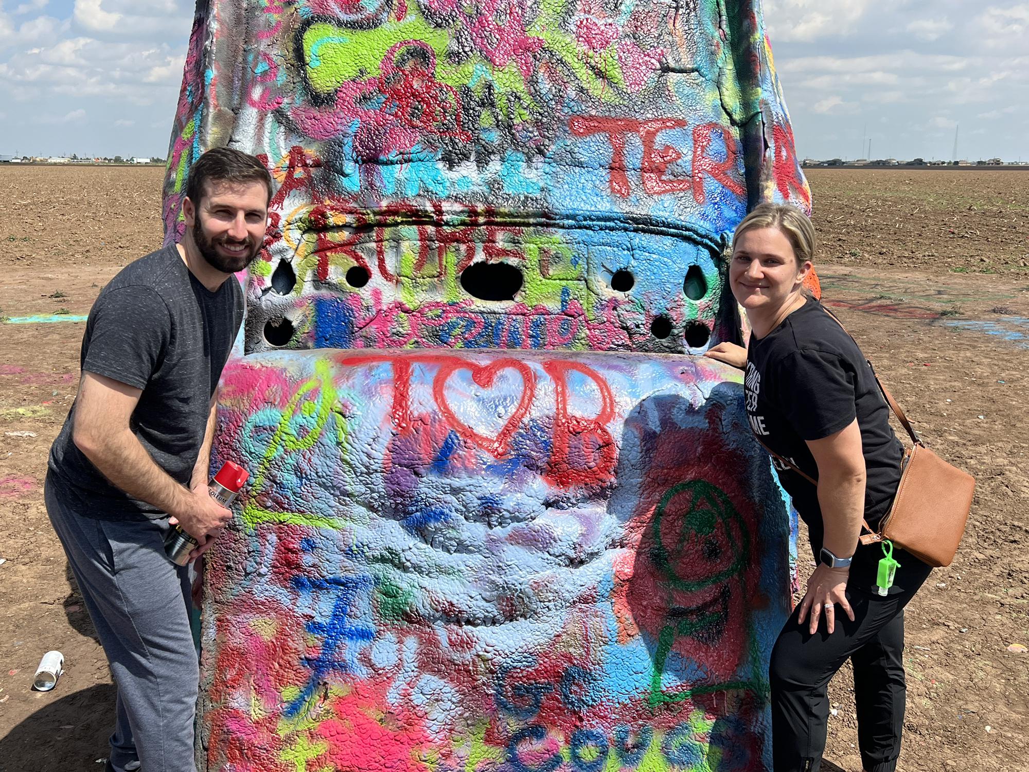 Visiting family is Amarillo, Texas.