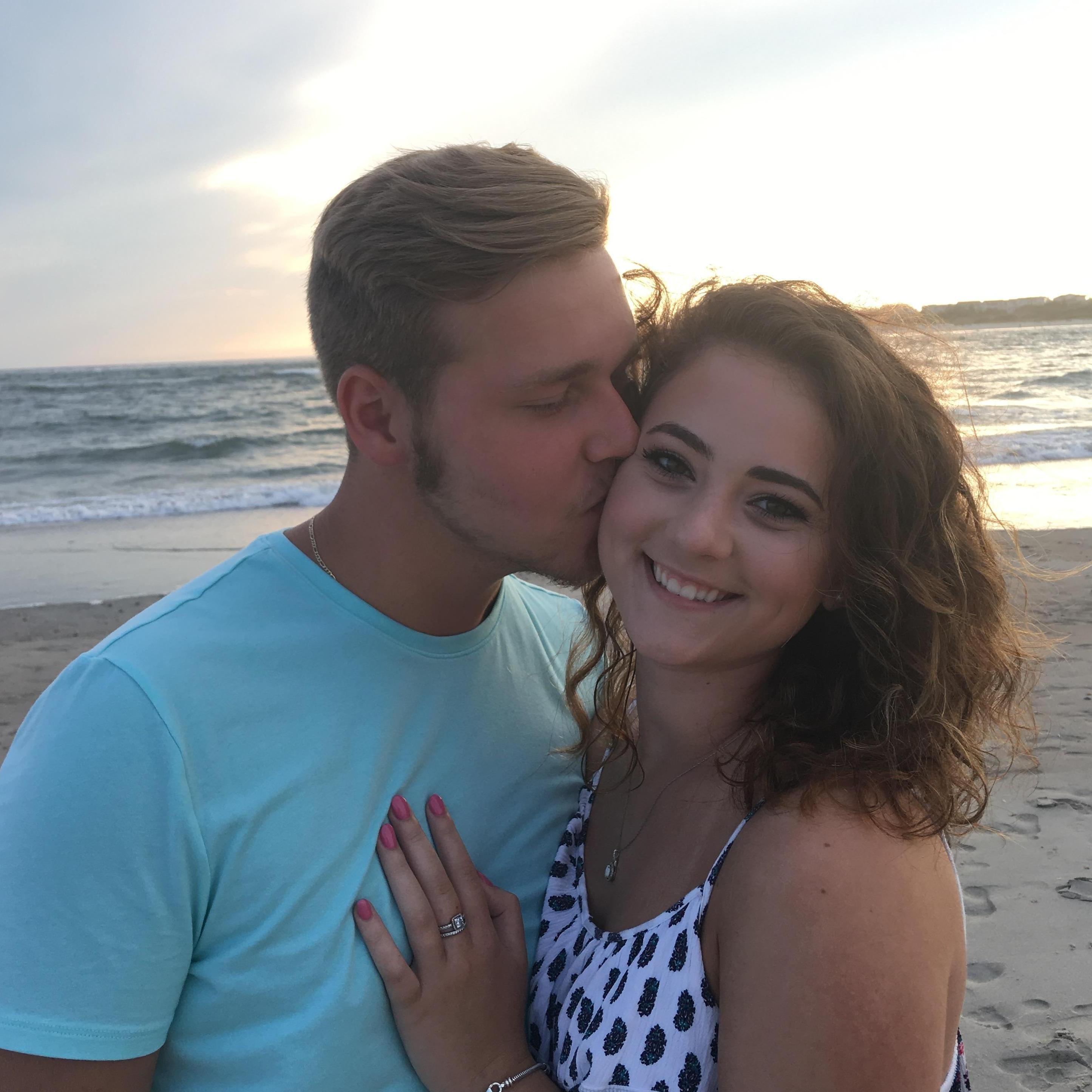When we're at the beach is when we are happiest!