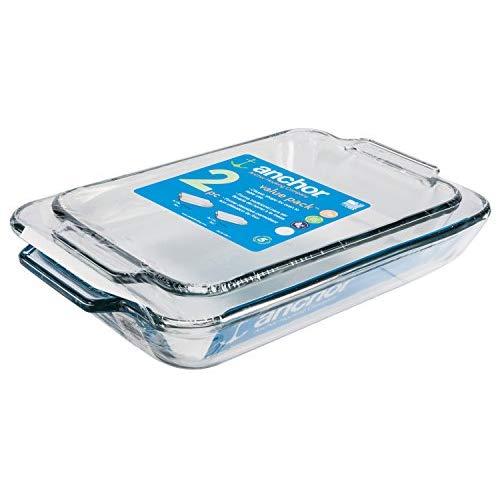 Anchor Hocking 82761OBL11 Baking Dish Value Pack, Clear