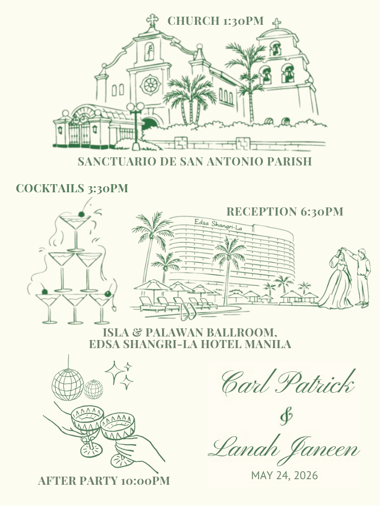 The Wedding Website of Carl Patrick Ong and Lanah Janeen Uy