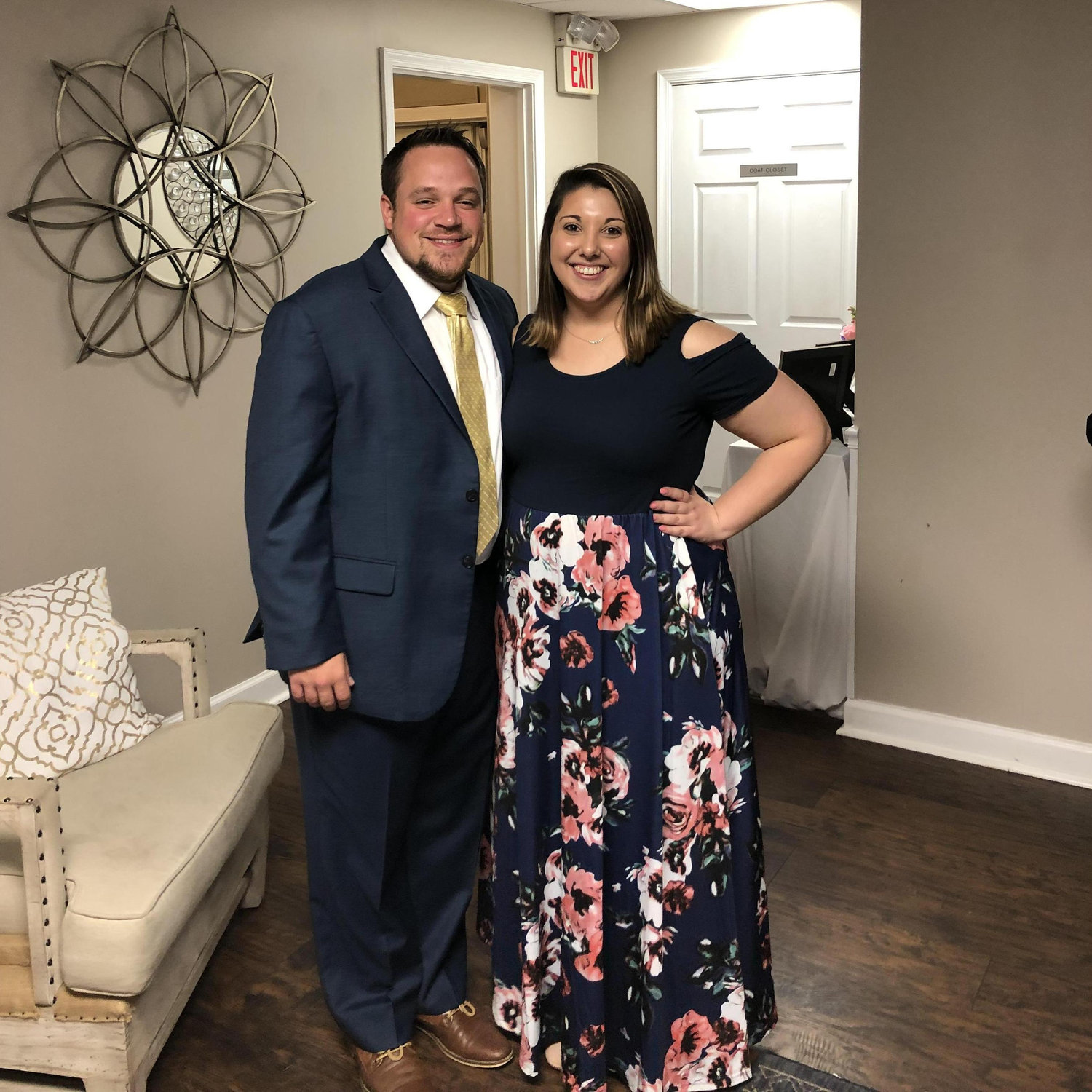 Taken at a friend's wedding. We said "I love you" for the first time earlier that night while slow dancing to "Tennessee Whiskey".