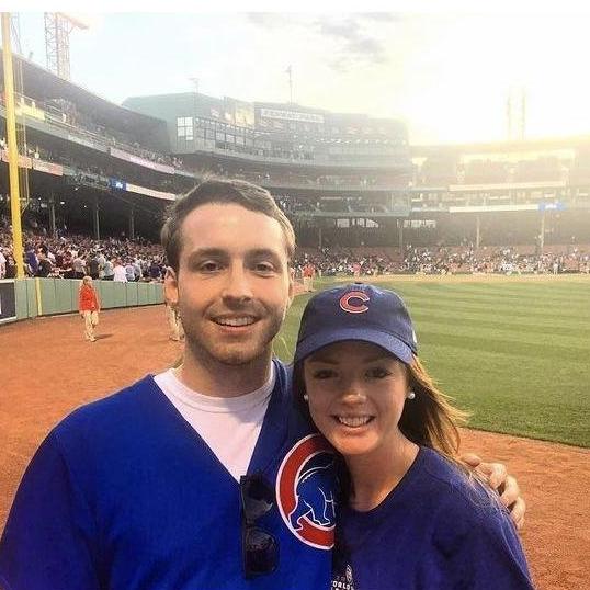 Haley & Jason at a Cubs game in Boston, MA - April 2017