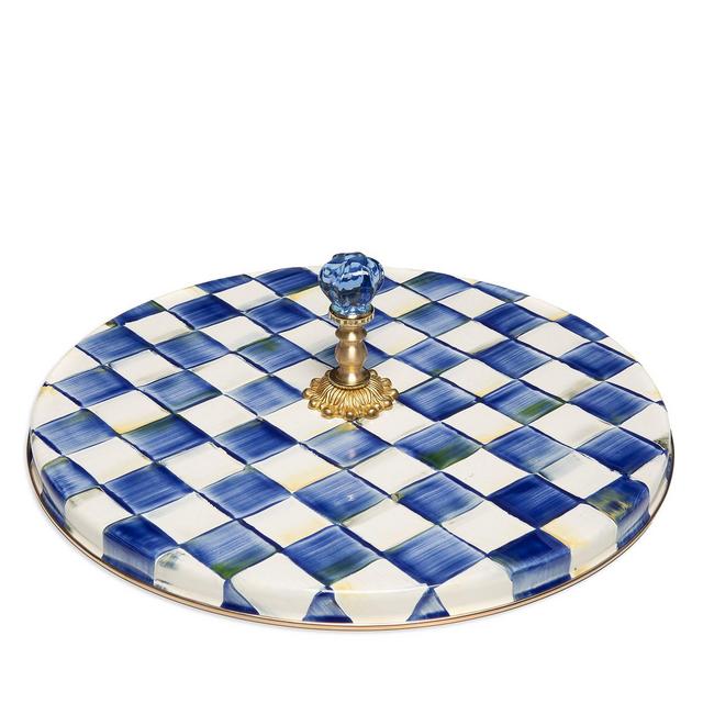 Mackenzie-Childs Royal Check Enamel Cheese Course