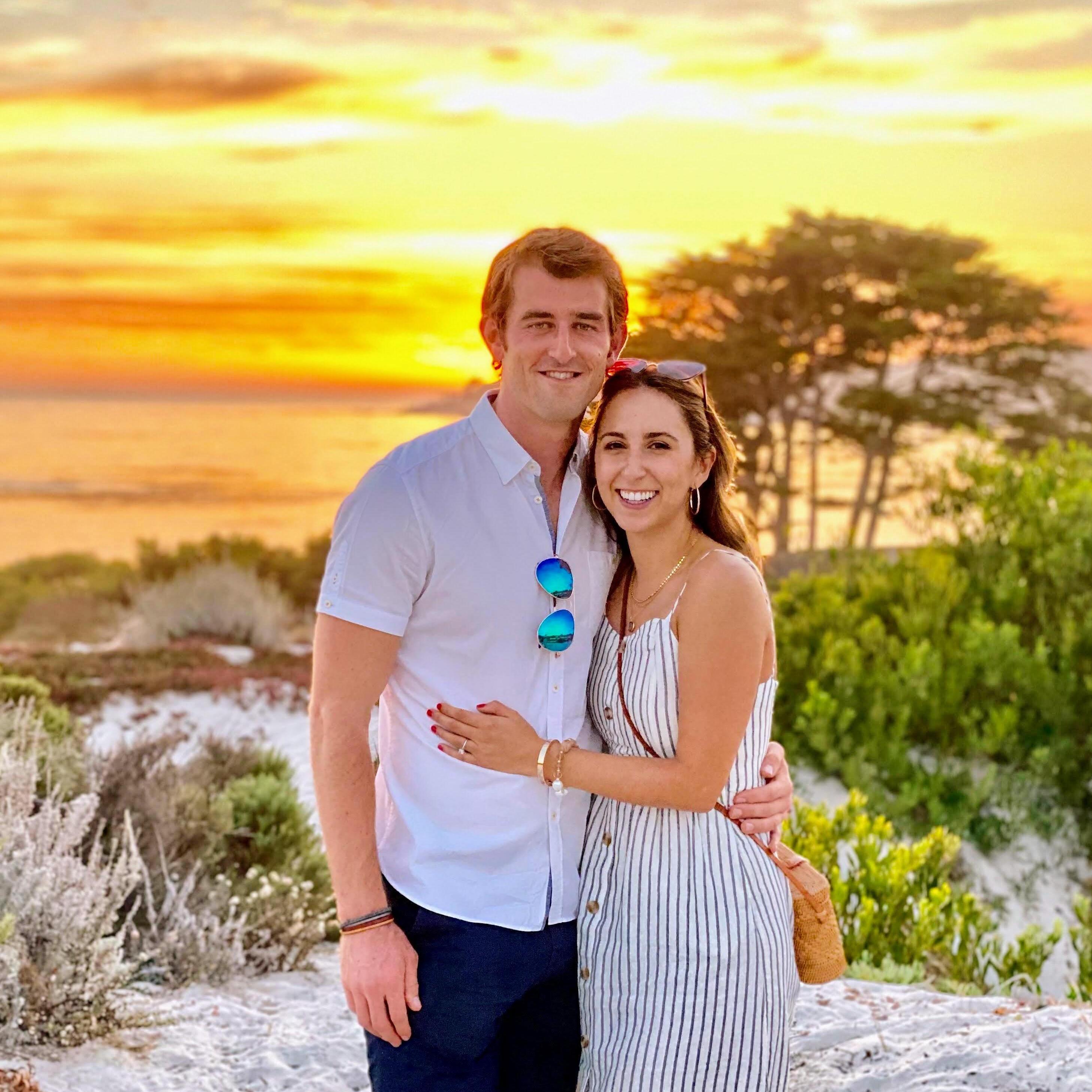 We got engaged in Carmel, CA in August of 2020!