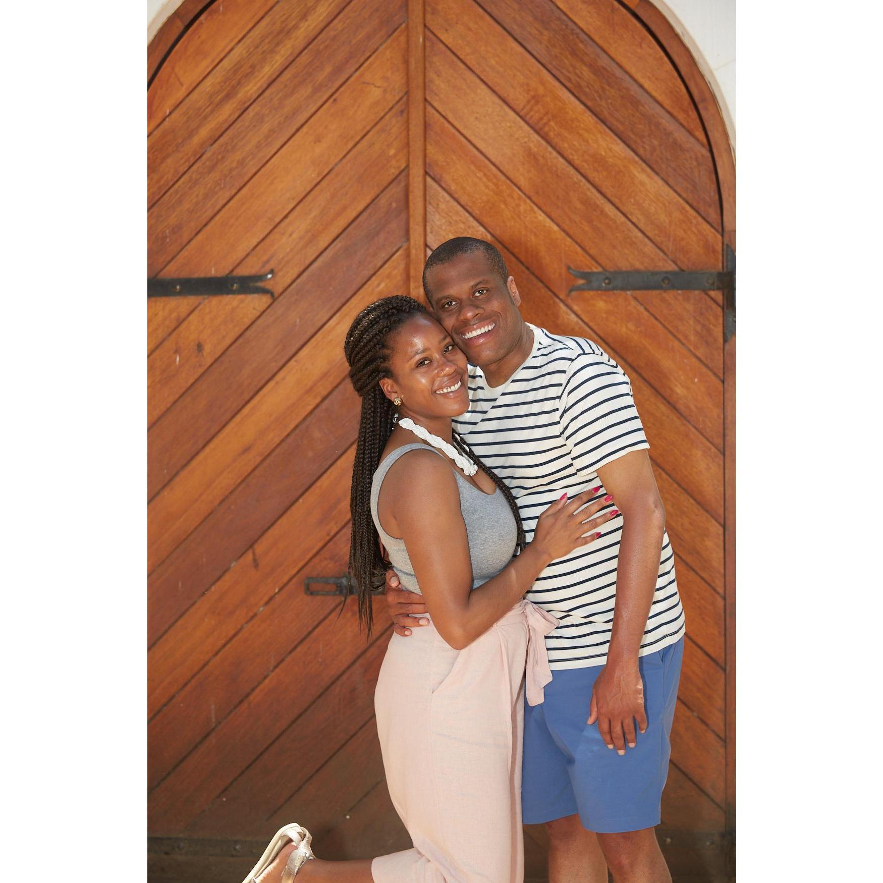 Photo shoot at a vineyard outside of Cape Town