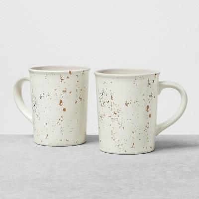2pk Stoneware Mug Speckled Sour Cream - Hearth & Hand™ with Magnolia