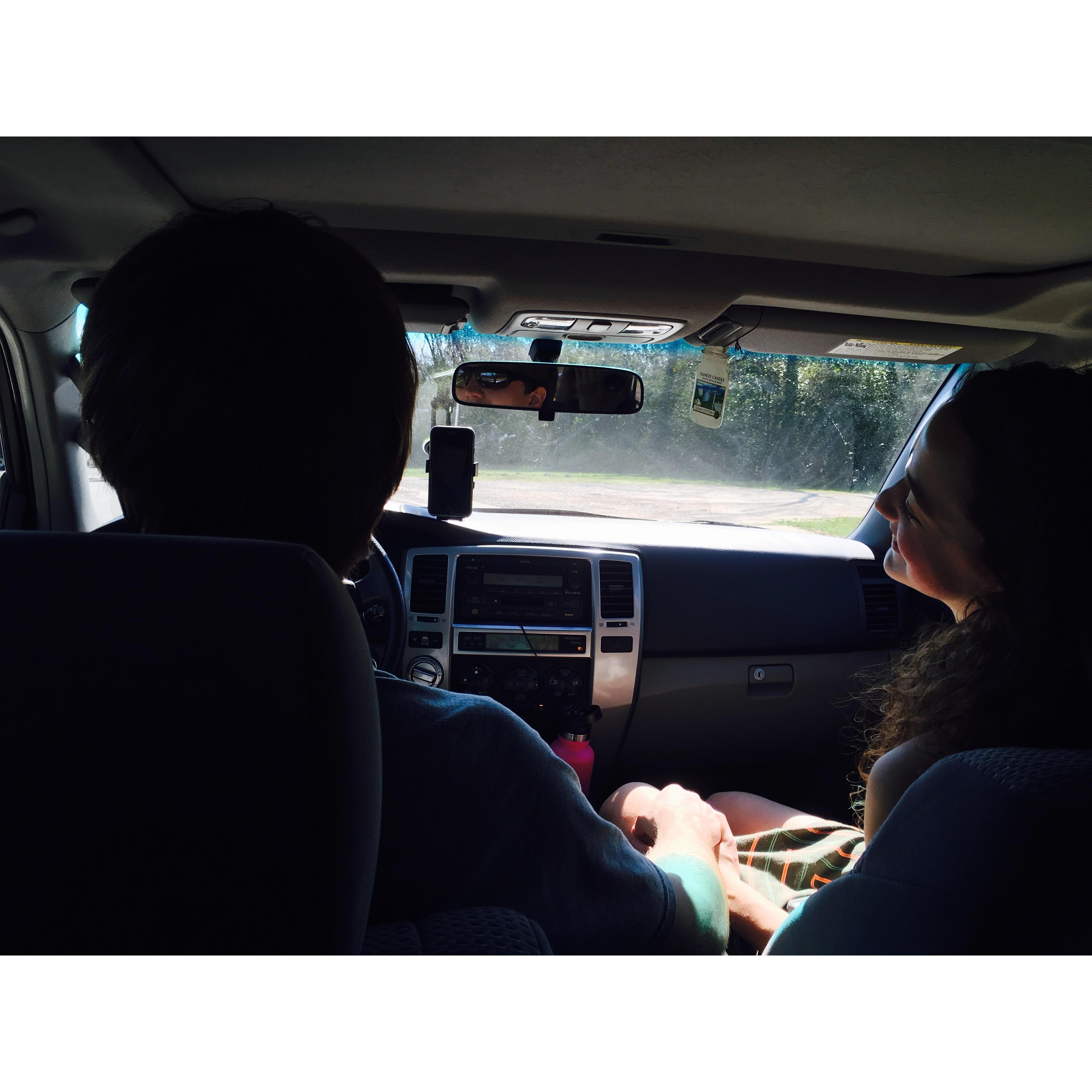 this pic was snapped by susie, the best third wheel ;)