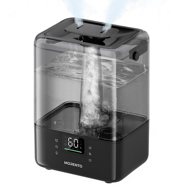 MORENTO 6L Smart Cool Mist Humidifier with Essential Oil Diffuser, App & Voice Control for Bedroom and Large Rooms, Black