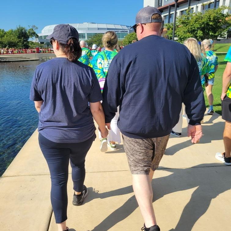 Holding hands as we walk