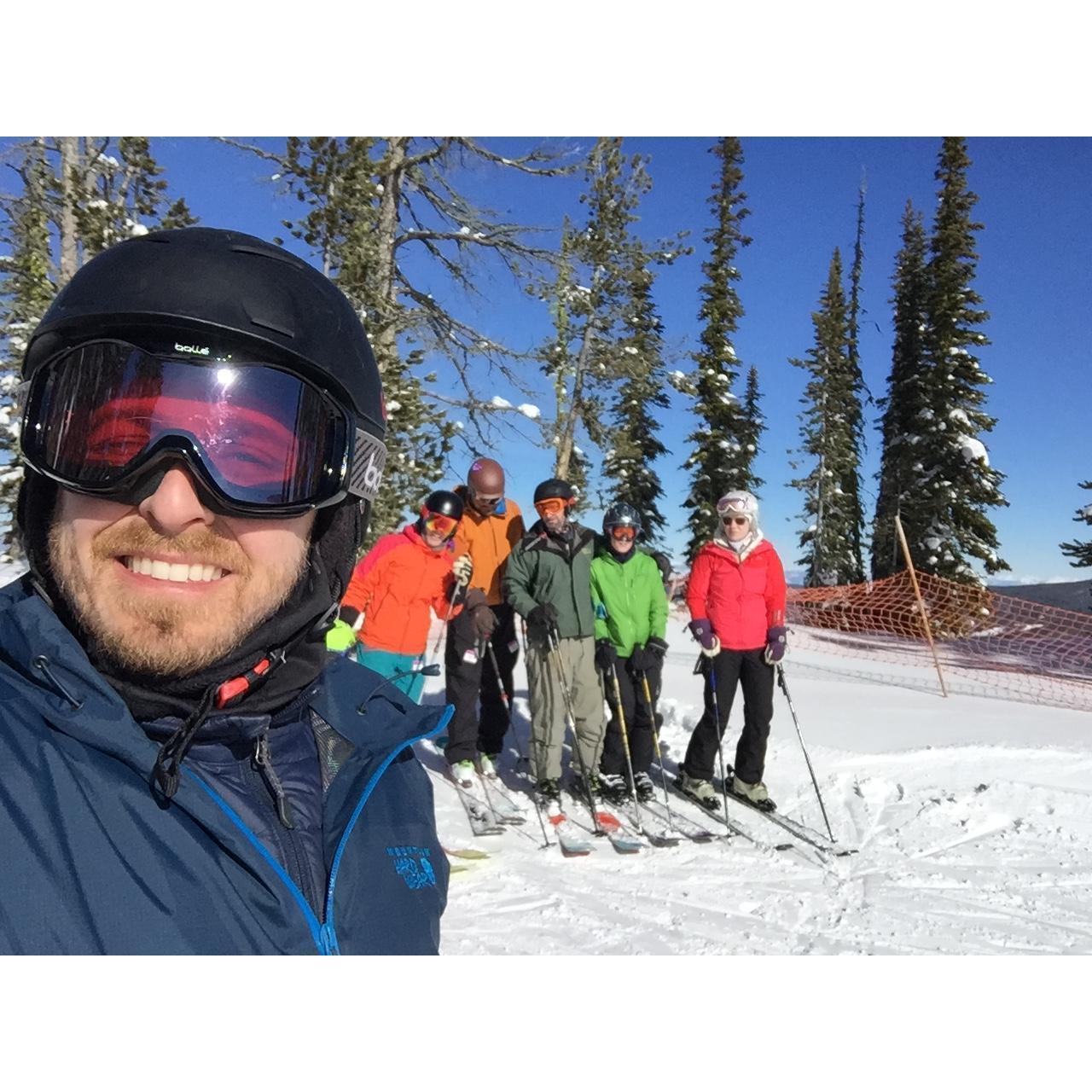 Skiing in Montana with Friends