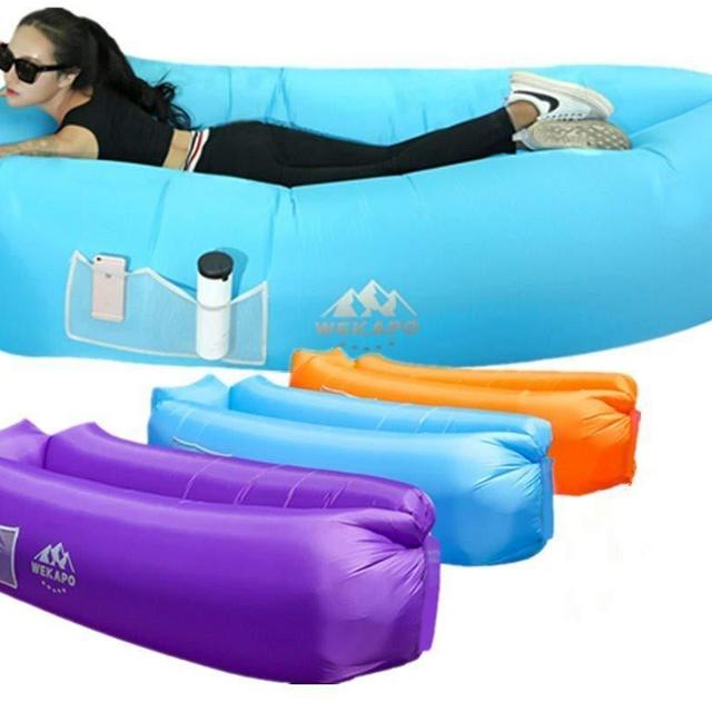 WEKAPO Inflatable Lounger Air Sofa Hammock-Portable,Water Proof& Anti-Air Leaking Design-Ideal Couch for Backyard Lakeside Beach Traveling Camping Picnics & Music Festivals