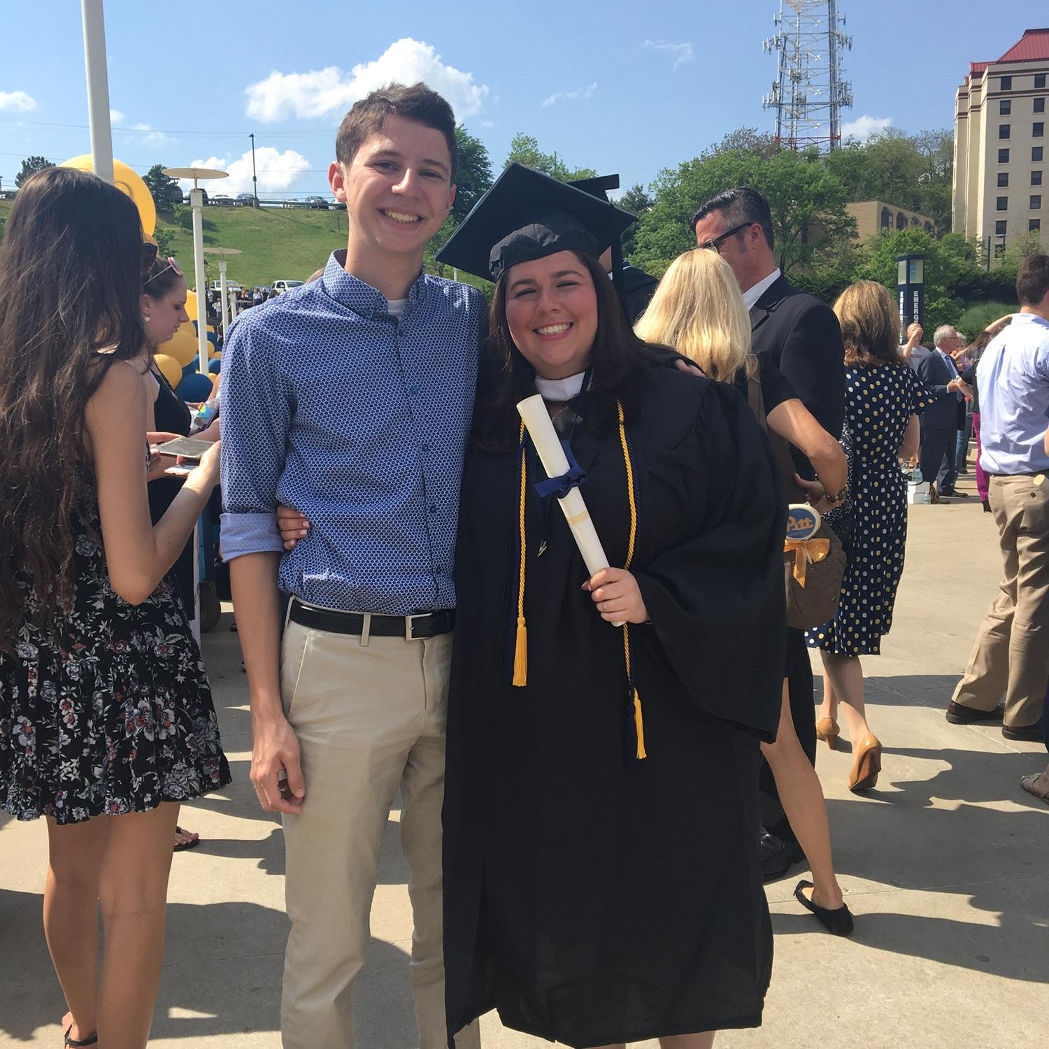 Celebrating Marissa’s college graduation in 2017