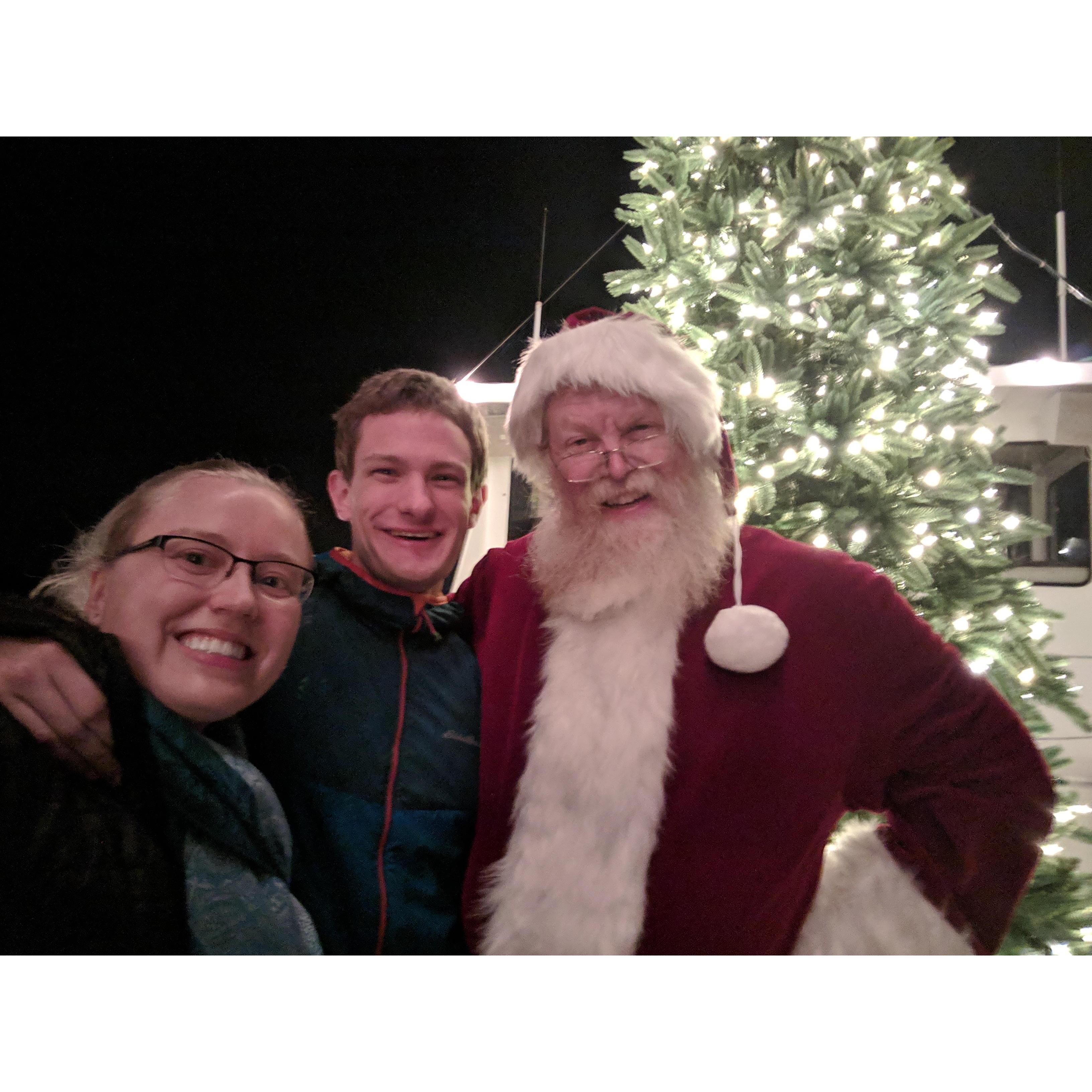 He first told her he loves her on the Christmas cruise (Santa was not involved)