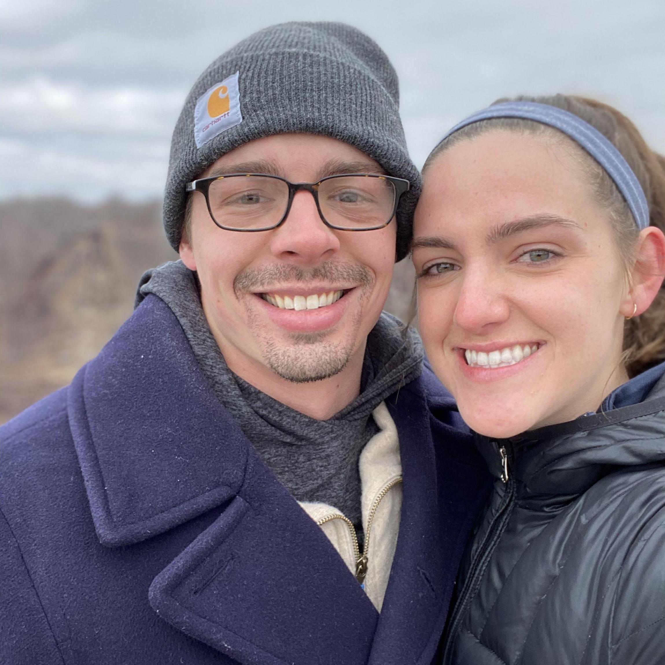 March 21, 2020: Maddy and Erich hide from Covid in Kent, PA which was exactly halfway between Cincinnati and Boston where they were living.