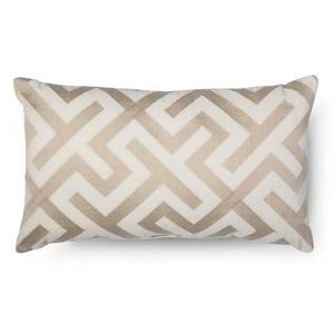Embroidered Oblong Pillow - Cream - Fieldcrest™