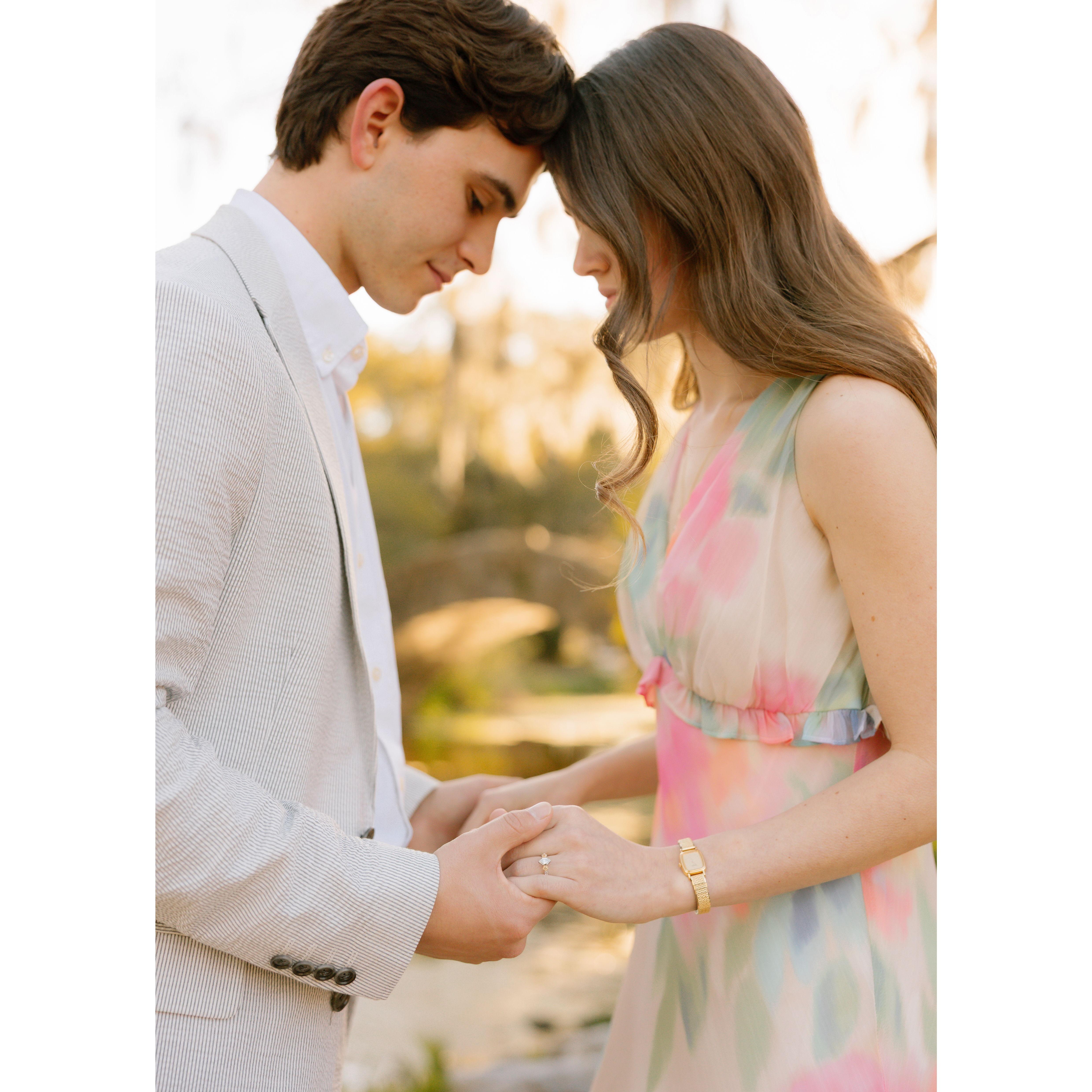 Engagement photos in City Park, New Orleans
