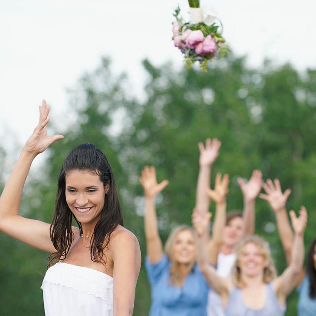 Fee for the bride to throw the bouquet right into your hands