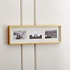 Brushed Brass 3-4x6 Wall Frame