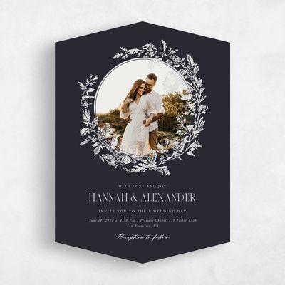 Black Diamond Wedding Invitation - Treviso Photo